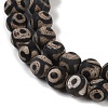 Tibetan Style dZi Beads G-K166-02-8mm-L3-01-4