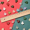 6Pcs Handmade Bumpy Glass Beads Strands LAMP-FS0001-16F-4