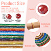 23 Strands 23 Colors Electroplate Glass Beads Strands EGLA-TA0013-80C-5