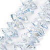 Electroplate Rhombus Glass Beads Strands EGLA-A036-12A-M-2