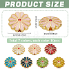 70Pcs 7 Colors Alloy Enamel Beads ENAM-PH0002-89-2