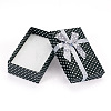 Polka Dot Print Cardboard Jewelry Gift Boxes with Bowknot CON-TAC0001-10E-2