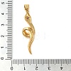 Brass Micro Pave Cubic Zirconia Pendants KK-M099-10G-B-3