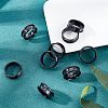 Unicraftale 10Pcs Stainless Steel Grooved Finger Ring Settings STAS-UN0039-22E-4