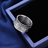 Rotatable Stainless Steel  Finger Rings PW-WG1D298-01-3