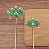 Flower Alloy Enamel Hair Stick Finding PW-WG8155A-08-1