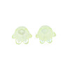 6-Petal Imitation Jelly Acrylic Bead Caps JACR-T002-02L-3