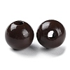 Spray Painted Natural Wood Beads WOOD-R272-02C-3