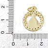 Brass Micro Pave Cubic Zirconia Pendants KK-Z123-24G-01-3