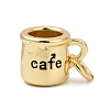 Brass Enamel Charms KK-U062-01B-G-1