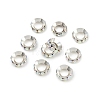 Brass Rhinestone Spacer Beads RB-A020-10mm-28S-5