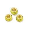 Alloy Rhinestone Clay Pave Beads ALRI-D300-04G-02-1