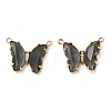 Brass Pave Faceted Glass Connector Charms FIND-Z020-03F-1