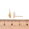 Brass Stud Earrings EJEW-L278-08G-5