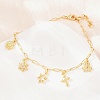 Brass Charm Bracelets BJEW-F545-01D-G-5