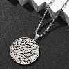 304 Stainless Steel Pendant Necklaces NJEW-Z058-03P-3