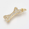 Brass Micro Pave Cubic Zirconia Pendants ZIRC-Q018-017G-1