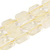 Natural Lemon Quartz(Heated) Beads Strands G-C098-A27-01-4