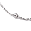 304 Stainless Steel Curb Chains Bracelets BJEW-JB11506-3