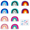 10Pcs 5 Colors Food Grade Eco-Friendly Silicone Beads SIL-SC0001-06-1