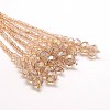 Glass Bead Lariat Necklaces NJEW-O059-04E-2