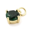 Brass Glass Pendants KK-H527-14G-02-2