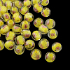 Handmade Luminous Inner Flower Lampwork Beads LAMP-R129-12mm-02-1