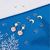 20Pcs 2 Colors 304 Stainless Steel Clip-on Earring Component STAS-SC0004-29-5