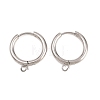 316 Stainless Steel Huggie Hoop Earring Findings EJEW-B158-01D-P-1