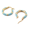 201 Stainless Steel Enamel Earrings Hoop Earrings LP9659-5-2