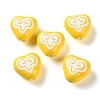 Printed Handmade Porcelain Beads FIND-H023-02H-1