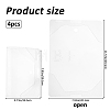 Transparent PVC Book Cover OFST-WH0004-105B-2