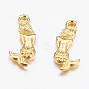Tibetan Style Alloy Mermaid Pendants TIBEP-5402-G-FF-2