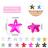 90Pcs 15 Colors Faceted Glass Charms GLAA-PH0008-26-5