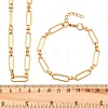 304 Stainless Steel Paperclip Chains Bracelet & Necklace Jewelry Sets SJEW-L199-02G-5