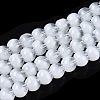 Transparent Glass Imitation Cat Eye Beads Strands GLAA-Q110-01B-01-1