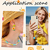 36Pcs 6 Colors Opaque Resin Pendants RESI-SC0006-82-5