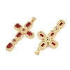 Brass Micro Pave Cubic Zirconia Pendants CU-CBADC6C-13G-04-2