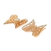 Brass Crystal Rhinestone Filigree Connector Charms RB-CBA890A-01G-2