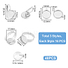 Unicraftale DIY Blank Dome Earring Ring Pendant Making Kit DIY-UN0005-03-3