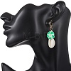 Polymer Clay 3D Flower Hoop Earrings EJEW-JE06968-4