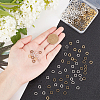 480Pcs 4 Colors Alloy Round Rings FIND-CA0001-98-3