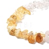 Natural Quartz Crystal & Rose Quartz & Citrine Beads Strands G-L610-A23-01-3