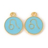 Alloy Enamel Pendants ENAM-S124-01B-16G-1