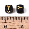 Opaque Acrylic Beads SACR-T035-20Y-3