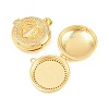 Religion Brass Locket Pendants KK-D232-19G-02-2