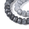 Imitation Jade Crackle Glass Beads Strands GLAA-N068-01A-A01-4