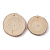 Unfinished Wood Pendants WOOD-WH0025-46B-1