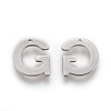 304 Stainless Steel Charms STAS-F175-02P-G-1