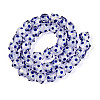 Handmade Foil Lampwork Beads Strands FOIL-T008-02C-1
